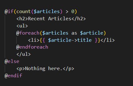 Laravel blade