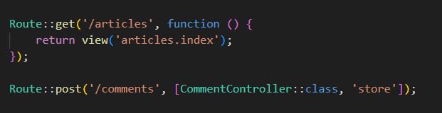 Laravel routing